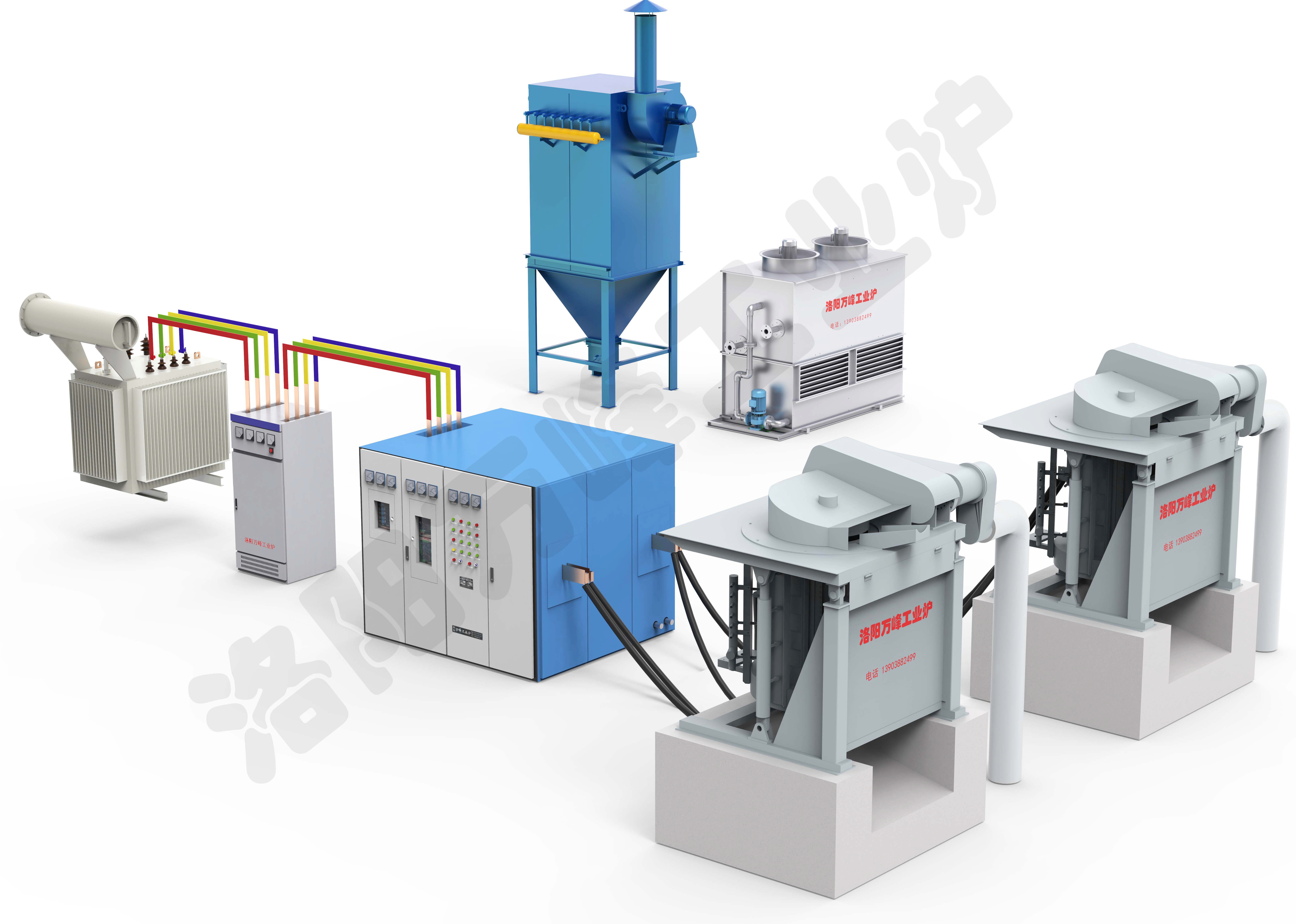 中頻爐冷卻水的溫度、壓力監測方法
